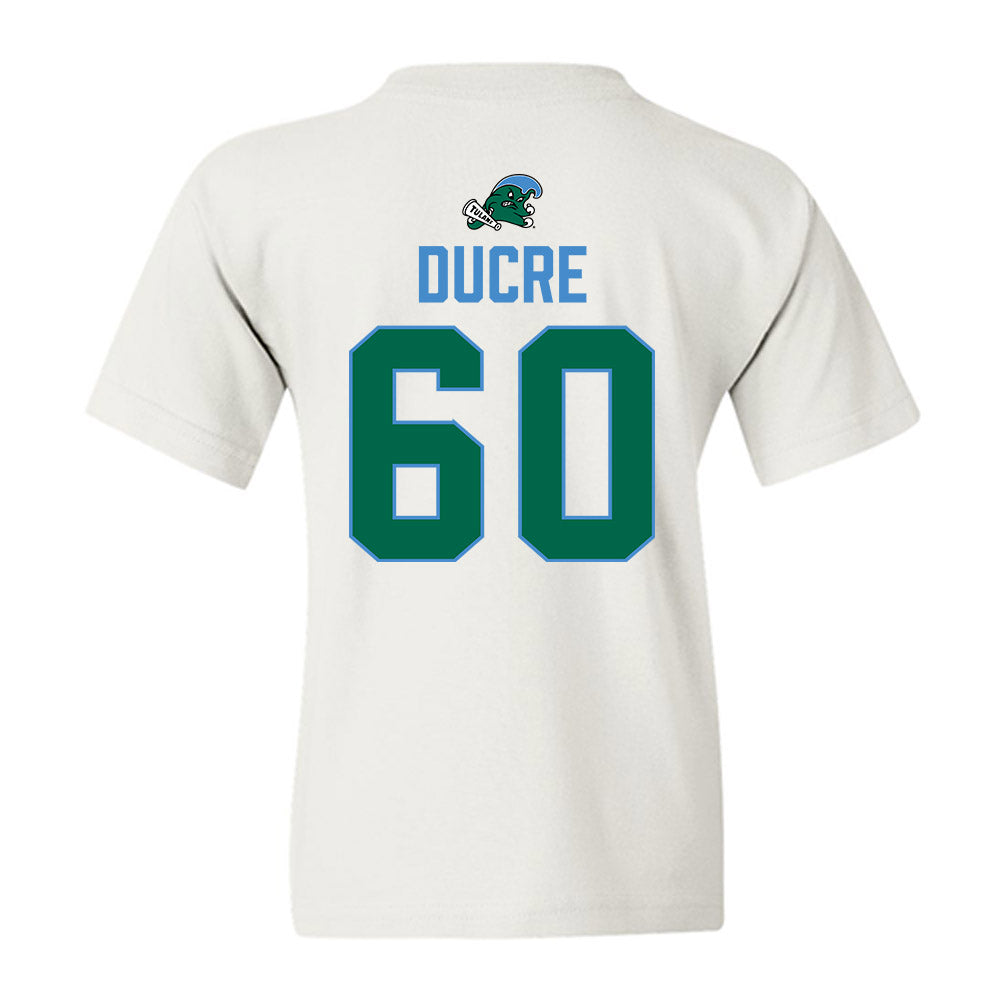 Tulane - NCAA Football : Jaxon Ducre - 2025 Conference Champions Youth T-Shirt-1