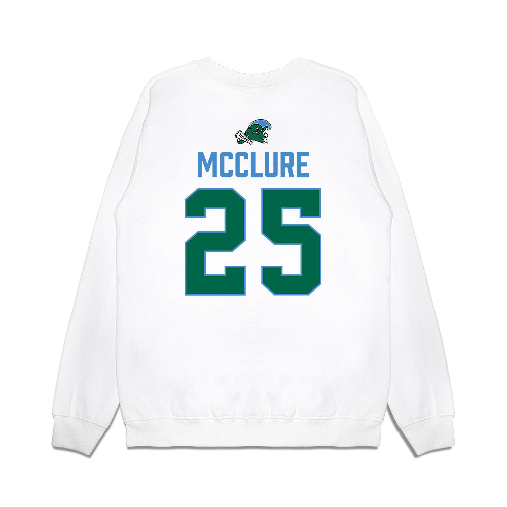 Tulane - NCAA Football : Jamauri McClure - 2025 Conference Champions Premium Crewneck Sweatshirt-1