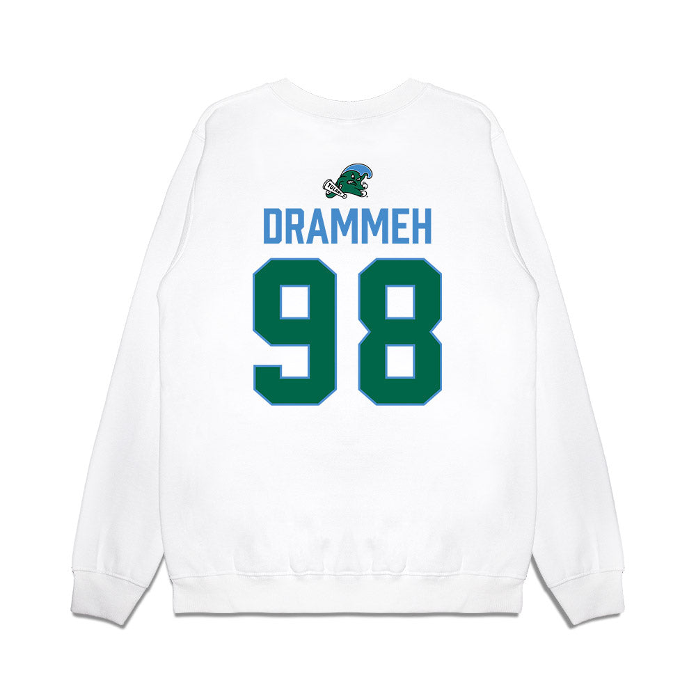 Tulane - NCAA Football : Pa Drammeh - 2025 Conference Champions Premium Crewneck Sweatshirt-1