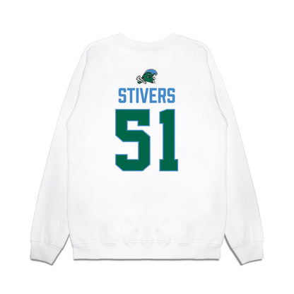 Tulane - NCAA Football : John Stivers - 2025 Conference Champions Premium Crewneck Sweatshirt-1