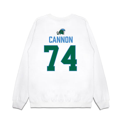 Tulane - NCAA Football : Landry Cannon - 2025 Conference Champions Premium Crewneck Sweatshirt-1