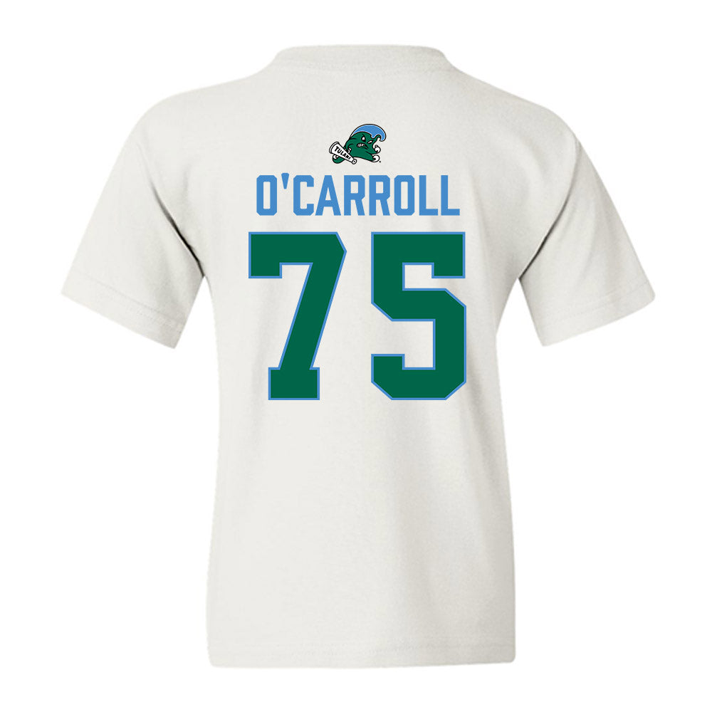 Tulane - NCAA Football : Colin O'Carroll - 2025 Conference Champions Youth T-Shirt-1