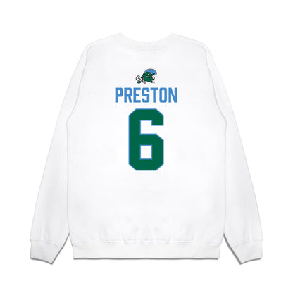 Tulane - NCAA Football : Shazz Preston - 2025 Conference Champions Premium Crewneck Sweatshirt-1