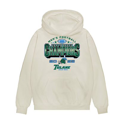 Tulane - NCAA Football : Harold Lawson - 2025 Conference Champions Premium Hooded Sweatshirt-0