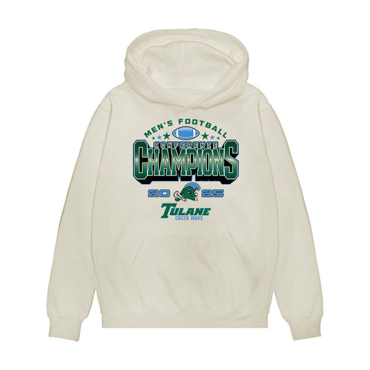 Tulane - NCAA Football : Zycarl Lewis Jr - 2025 Conference Champions Premium Hooded Sweatshirt-0