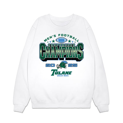Tulane - NCAA Football : Jamauri McClure - 2025 Conference Champions Premium Crewneck Sweatshirt-0