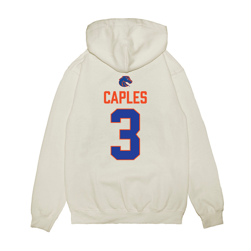 Boise State - NCAA Football : Latrell Caples - 3-Peat Conference Champs Premium Hooded Sweatshirt-1