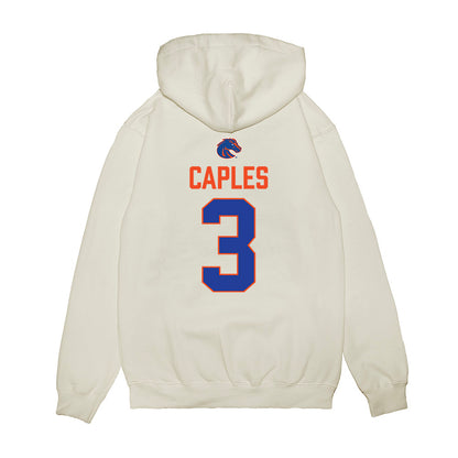 Boise State - NCAA Football : Latrell Caples - 3-Peat Conference Champs Premium Hooded Sweatshirt-1