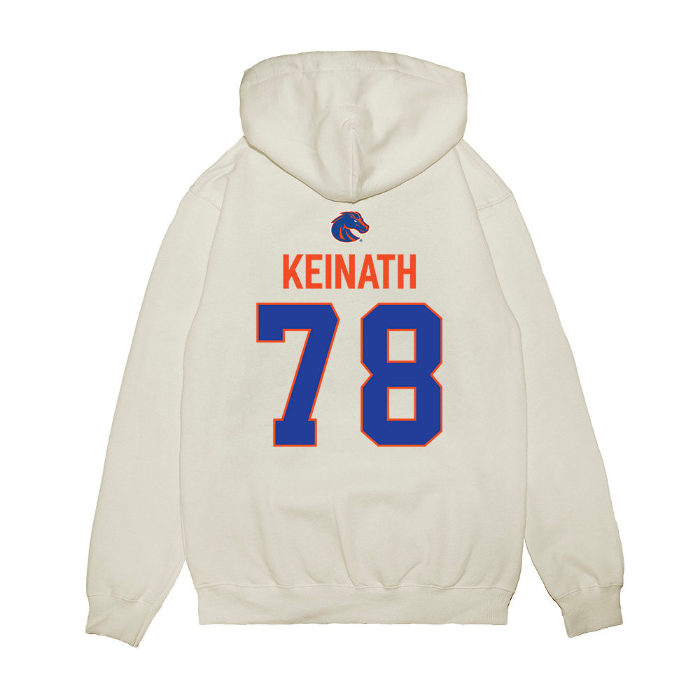 Boise State - NCAA Football : Tyler Keinath - 3-Peat Conference Champs Premium Hooded Sweatshirt-1