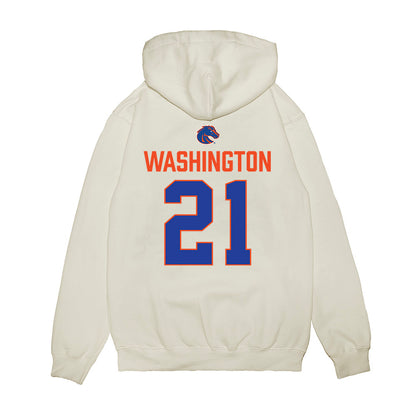 Boise State - NCAA Football : Zion Washington - 3-Peat Conference Champs Premium Hooded Sweatshirt-1