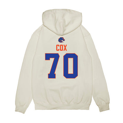 Boise State - NCAA Football : Kyle Cox - 3-Peat Conference Champs Premium Hooded Sweatshirt-1