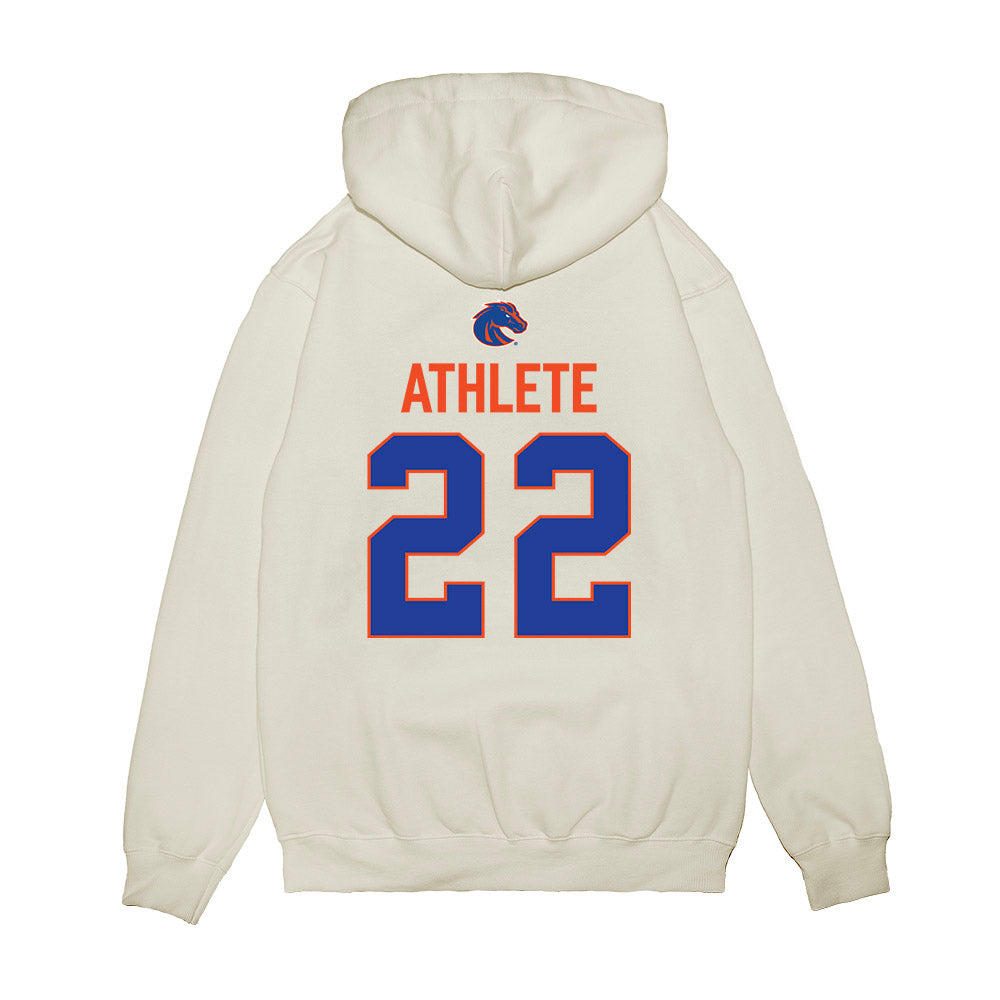 Boise State - NCAA Football : Test AR Athlete - 3-Peat Conference Champs Premium Hooded Sweatshirt-1