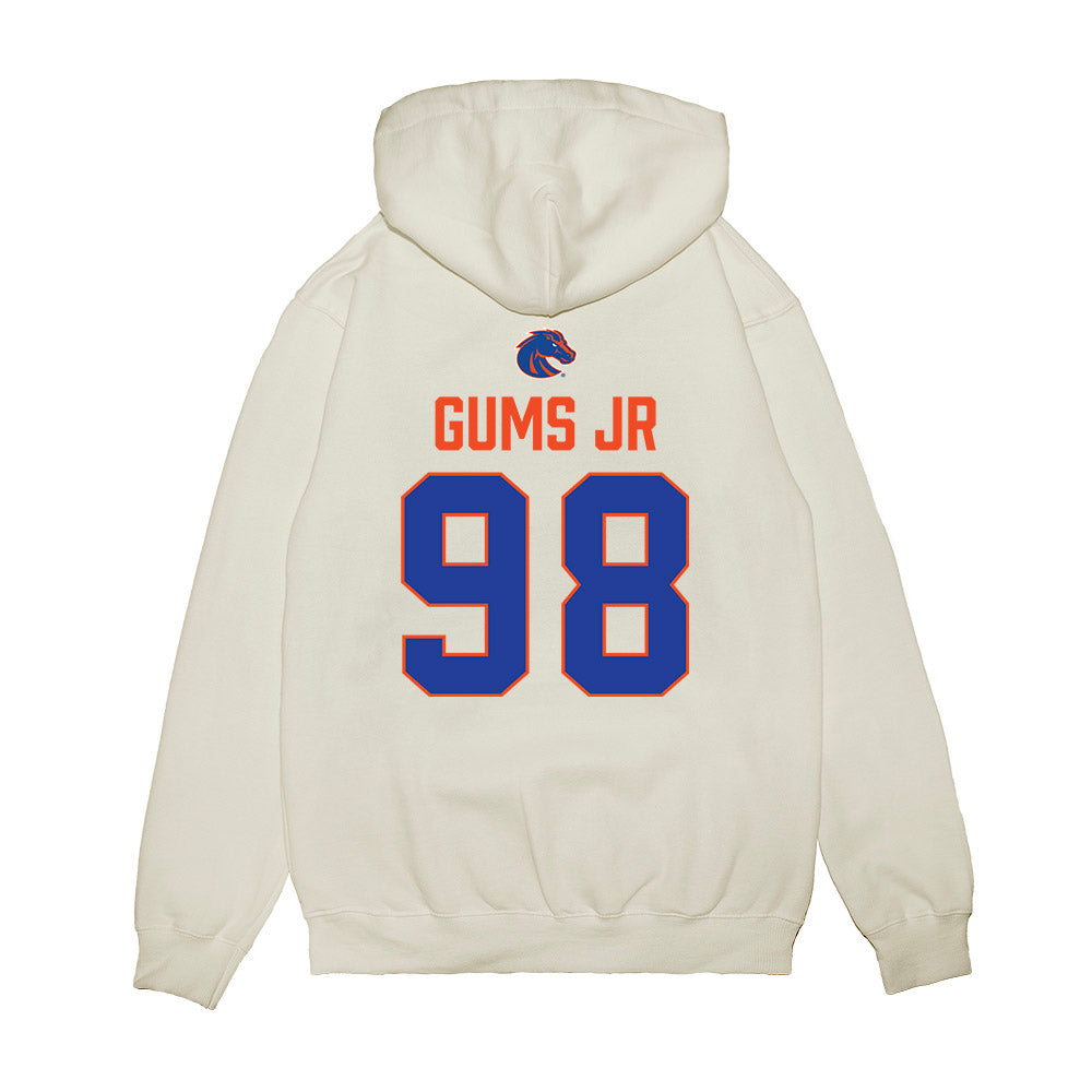 Boise State - NCAA Football : Herbert Gums Jr - 3-Peat Conference Champs Premium Hooded Sweatshirt-1