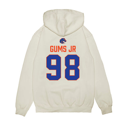 Boise State - NCAA Football : Herbert Gums Jr - 3-Peat Conference Champs Premium Hooded Sweatshirt-1