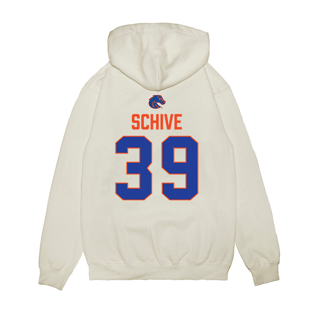 Boise State - NCAA Football : Taren Schive - 3-Peat Conference Champs Premium Hooded Sweatshirt-1