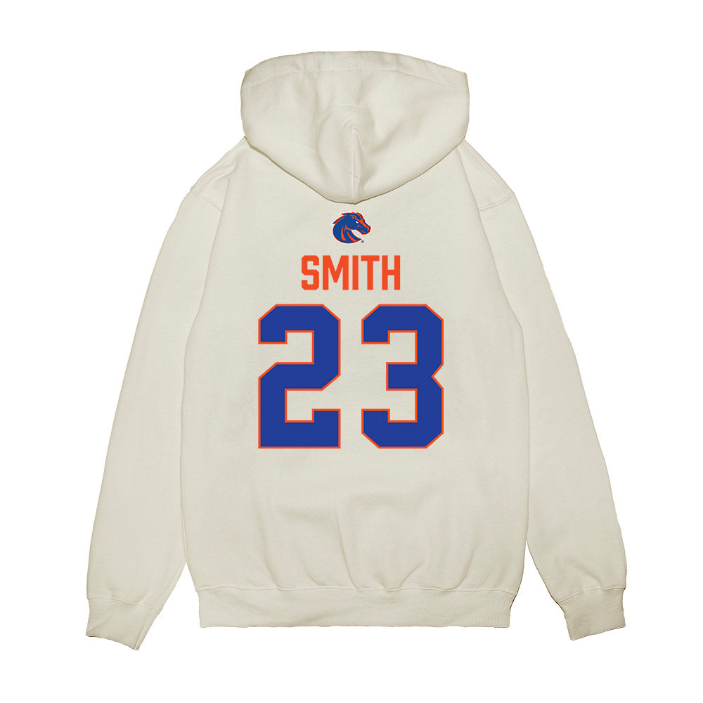 Boise State - NCAA Football : Sherrod Smith - 3-Peat Conference Champs Premium Hooded Sweatshirt-1