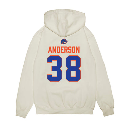 Boise State - NCAA Football : Travis Anderson - 3-Peat Conference Champs Premium Hooded Sweatshirt-1