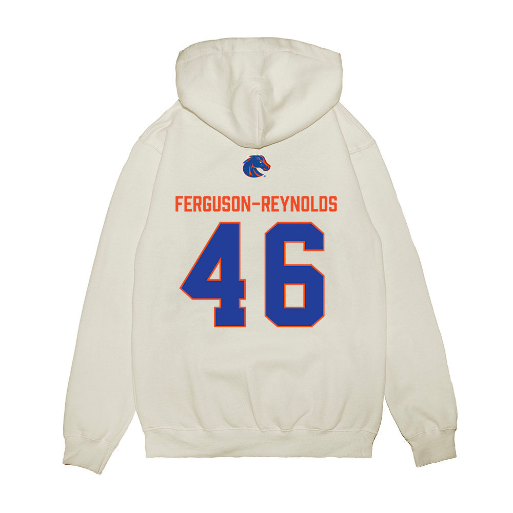 Boise State - NCAA Football : James Ferguson-Reynolds - 3-Peat Conference Champs Premium Hooded Sweatshirt-1