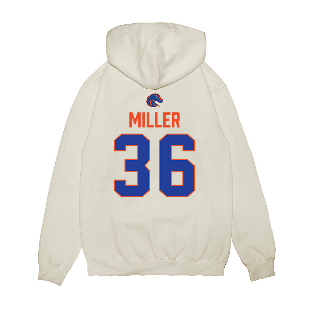 Boise State - NCAA Football : Cole Miller - 3-Peat Conference Champs Premium Hooded Sweatshirt-1