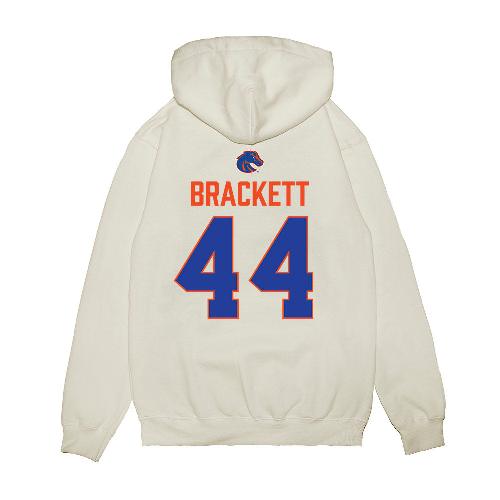 Boise State - NCAA Football : Syncere Brackett - 3-Peat Conference Champs Premium Hooded Sweatshirt-1