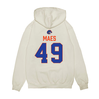 Boise State - NCAA Football : AJ Maes - 3-Peat Conference Champs Premium Hooded Sweatshirt-1