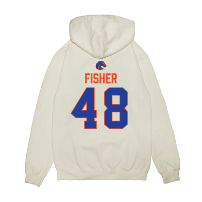 Boise State - NCAA Football : Oliver Fisher - 3-Peat Conference Champs Premium Hooded Sweatshirt-1