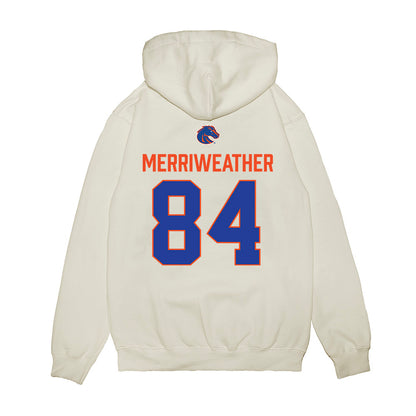Boise State - NCAA Football : Zamondre Merriweather - 3-Peat Conference Champs Premium Hooded Sweatshirt-1