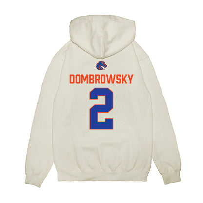 Boise State - NCAA Football : Gavin Dombrowsky - 3-Peat Conference Champs Premium Hooded Sweatshirt-1
