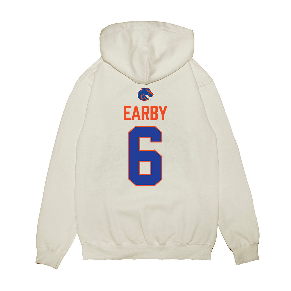 Boise State - NCAA Football : Jeremiah Earby - 3-Peat Conference Champs Premium Hooded Sweatshirt-1