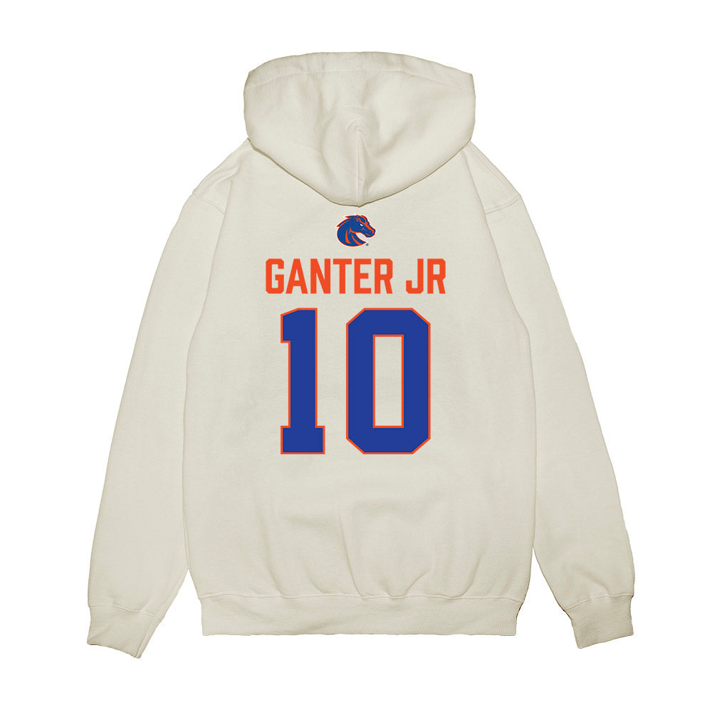 Boise State - NCAA Football : Derek Ganter Jr - 3-Peat Conference Champs Premium Hooded Sweatshirt-1
