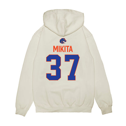 Boise State - NCAA Football : Ethan Mikita - 3-Peat Conference Champs Premium Hooded Sweatshirt-1