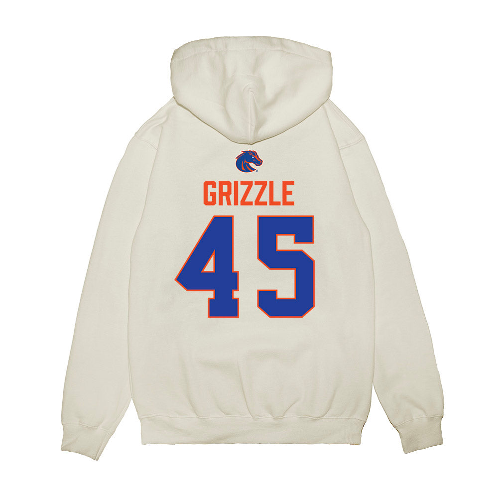 Boise State - NCAA Football : Troy Grizzle - 3-Peat Conference Champs Premium Hooded Sweatshirt-1