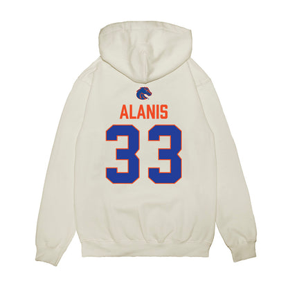 Boise State - NCAA Football : Josiah Alanis - 3-Peat Conference Champs Premium Hooded Sweatshirt-1