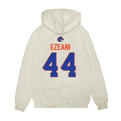 Boise State - NCAA Football : Udoka Ezeani - 3-Peat Conference Champs Premium Hooded Sweatshirt-1