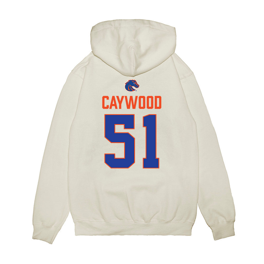 Boise State - NCAA Football : Roman Caywood - 3-Peat Conference Champs Premium Hooded Sweatshirt-1