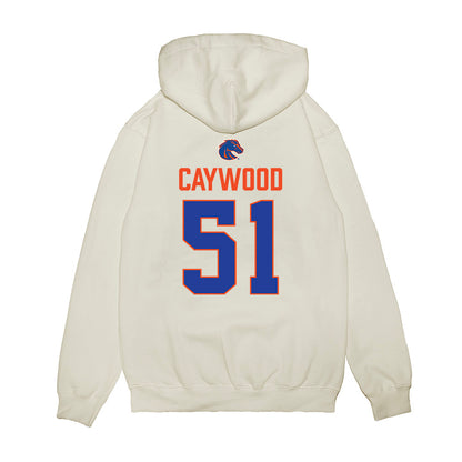 Boise State - NCAA Football : Roman Caywood - 3-Peat Conference Champs Premium Hooded Sweatshirt-1