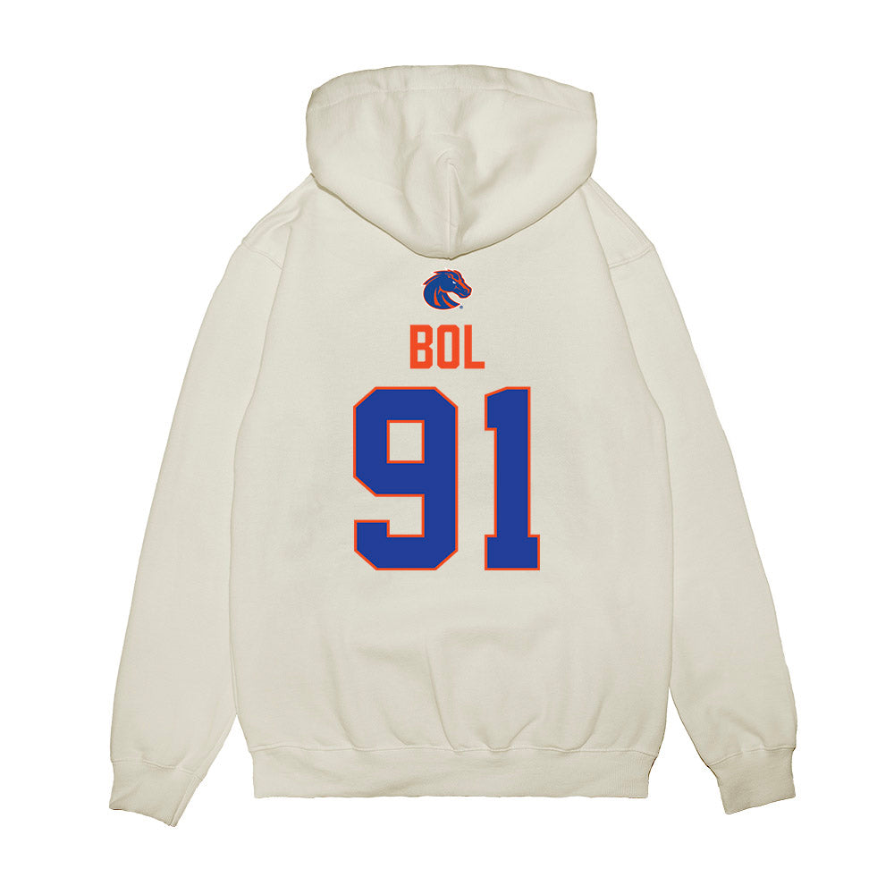 Boise State - NCAA Football : Bol Bol - 3-Peat Conference Champs Premium Hooded Sweatshirt-1