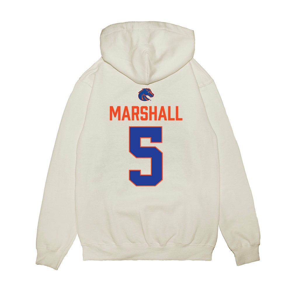 Boise State - NCAA Football : Chris Marshall - 3-Peat Conference Champs Premium Hooded Sweatshirt-1