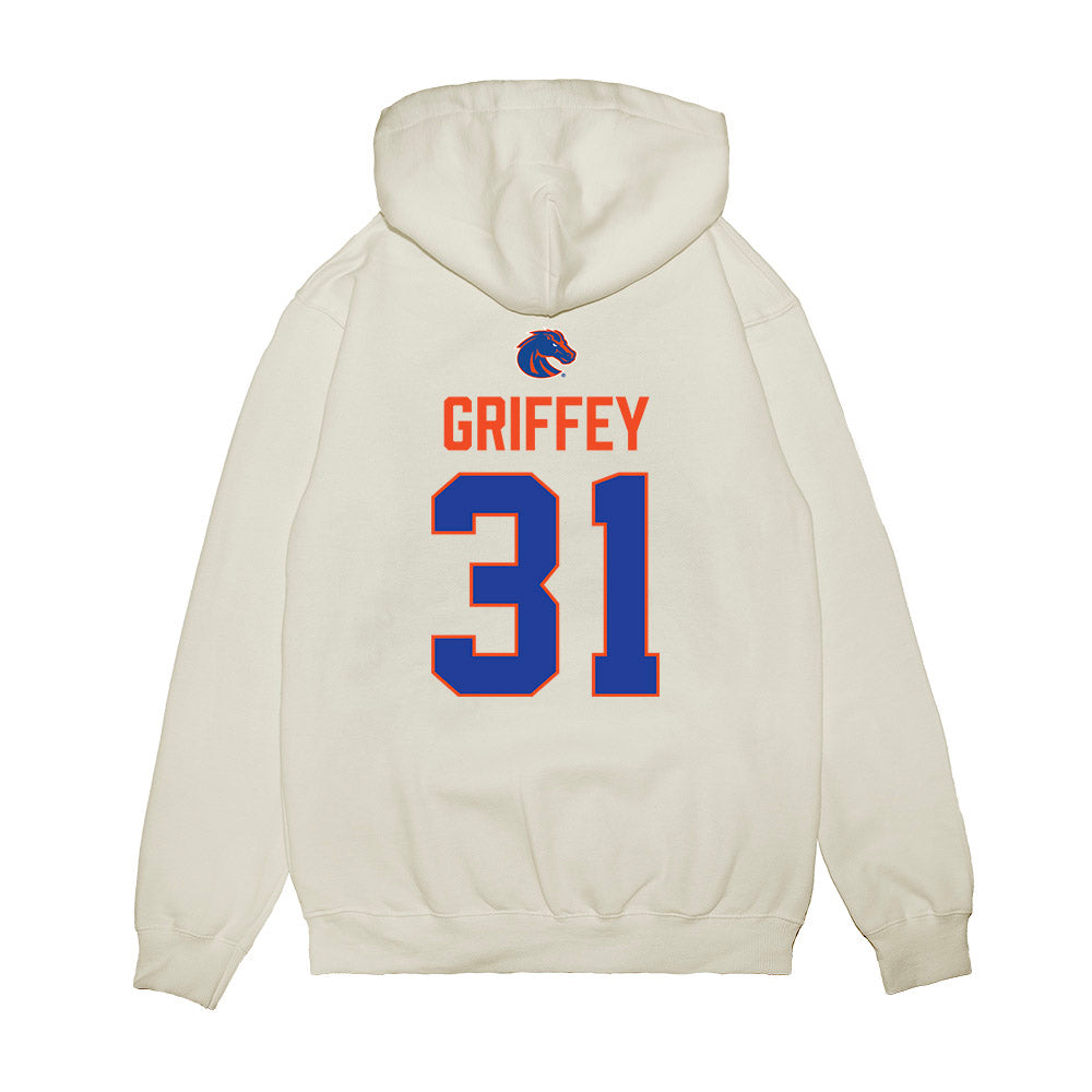 Boise State - NCAA Football : Tevin Griffey - 3-Peat Conference Champs Premium Hooded Sweatshirt-1