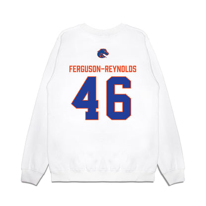 Boise State - NCAA Football : James Ferguson-Reynolds - 3-Peat Conference Champs Premium Crewneck Sweatshirt-1