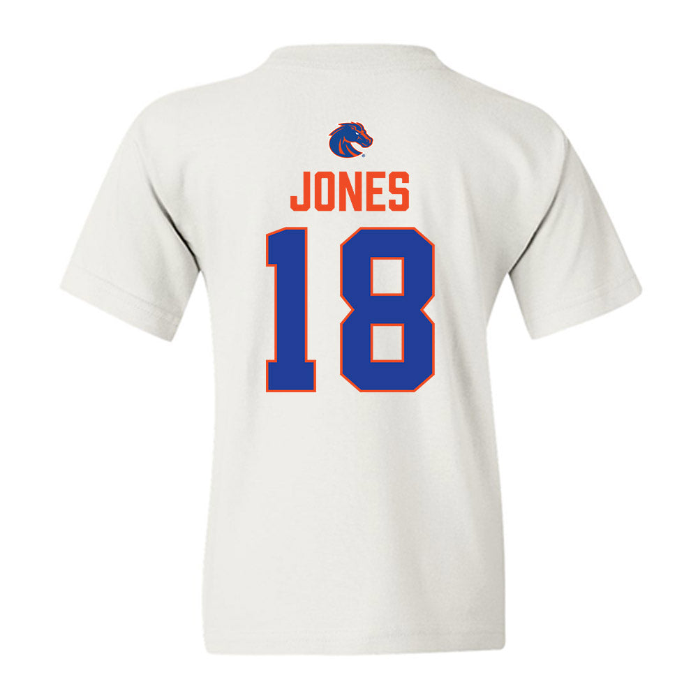 Boise State - NCAA Football : Cooper Jones - 3-Peat Conference Champs Youth T-Shirt-1