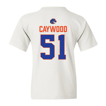 Boise State - NCAA Football : Roman Caywood - 3-Peat Conference Champs Youth T-Shirt-1