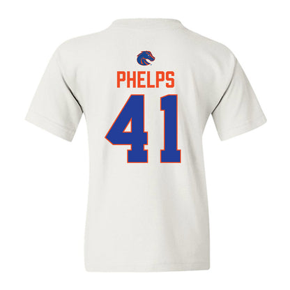 Boise State - NCAA Football : Boen Phelps - 3-Peat Conference Champs Youth T-Shirt-1