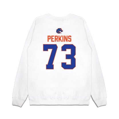 Boise State - NCAA Football : Parker Perkins - 3-Peat Conference Champs Premium Crewneck Sweatshirt-1