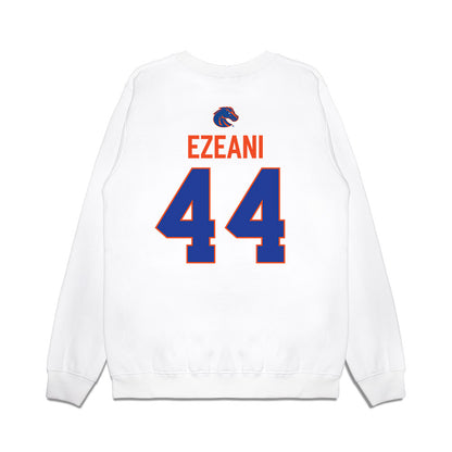 Boise State - NCAA Football : Udoka Ezeani - 3-Peat Conference Champs Premium Crewneck Sweatshirt-1