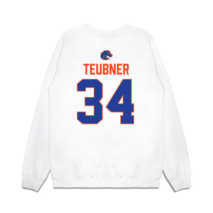 Boise State - NCAA Football : Alexander Teubner - 3-Peat Conference Champs Premium Crewneck Sweatshirt-1