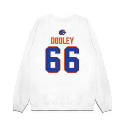 Boise State - NCAA Football : Benjamin Dooley - 3-Peat Conference Champs Premium Crewneck Sweatshirt-1