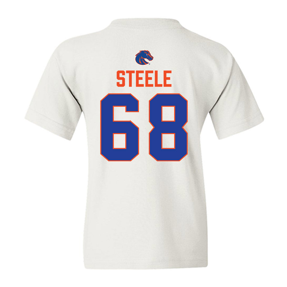 Boise State - NCAA Football : Jake Steele - 3-Peat Conference Champs Youth T-Shirt-1
