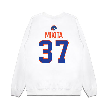 Boise State - NCAA Football : Ethan Mikita - 3-Peat Conference Champs Premium Crewneck Sweatshirt-1