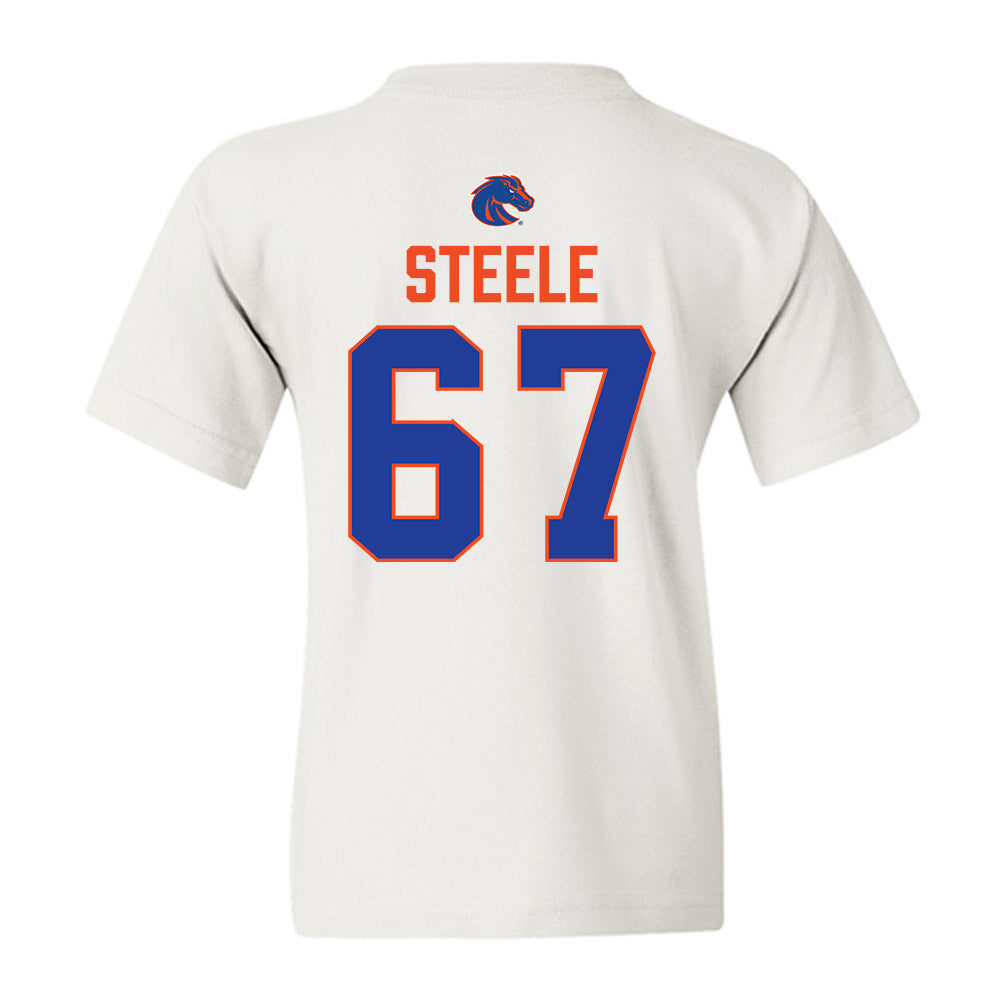 Boise State - NCAA Football : Jason Steele - 3-Peat Conference Champs Youth T-Shirt-1